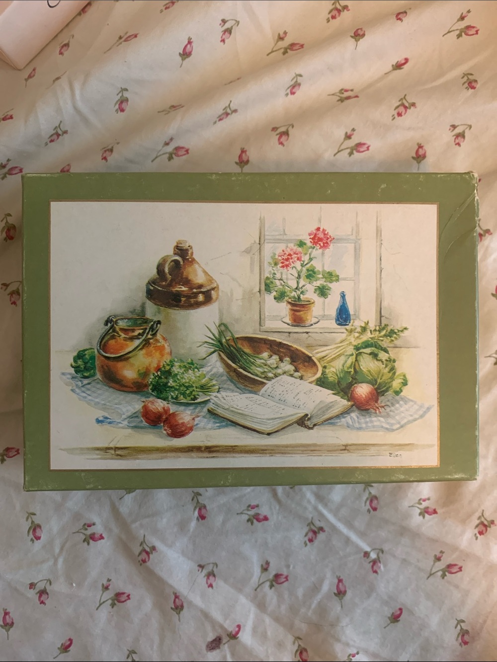 Vintage Card Notes With Recipes With Envelopes Set of 16